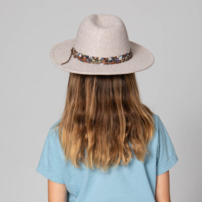 FEDORA - Fedora With Floral Cotton Band