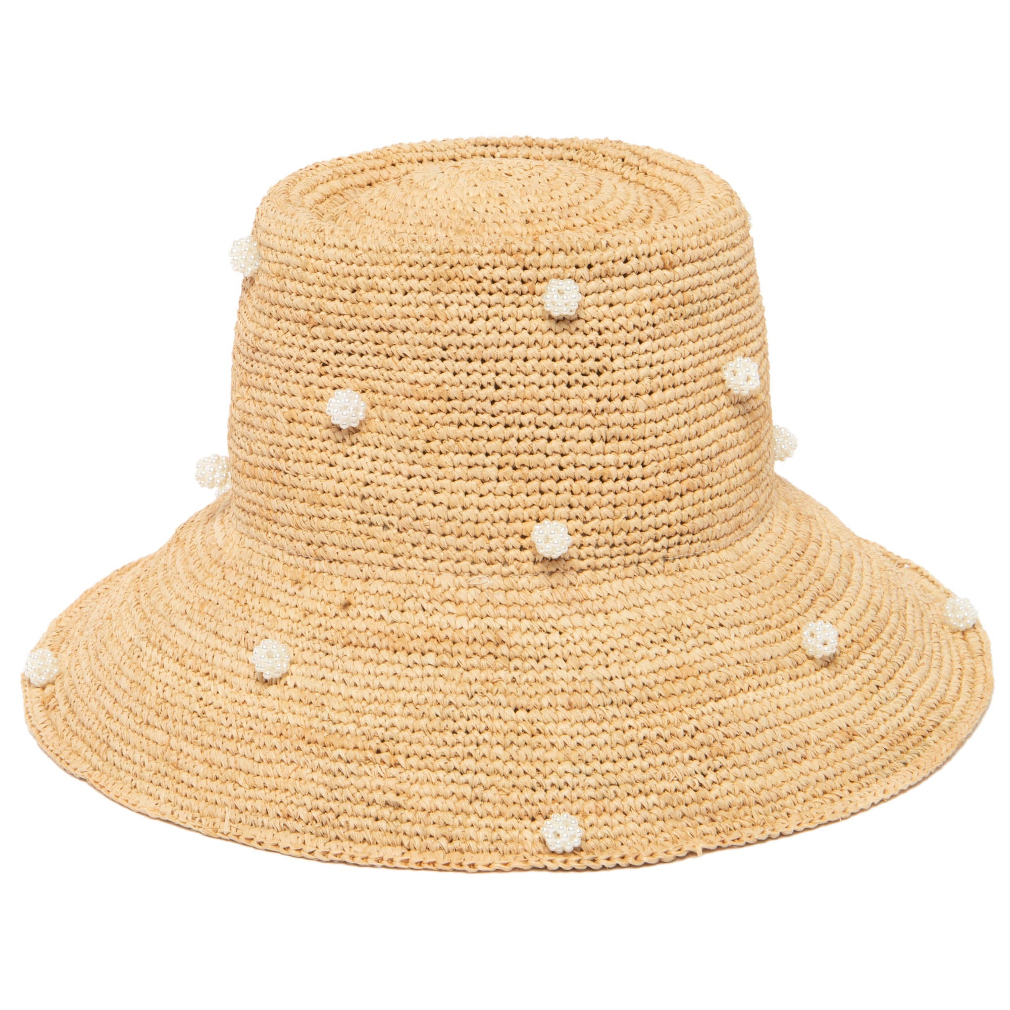 Perla - Crochet Raffia Bell Bucket Hat – San Diego Hat Company