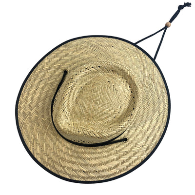 Men's Rush Straw Lifeguard Hat With Adjustable Chin Cord