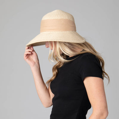 Bay - Women's Ultrabraid Round Crown Face Saver Hat-SUN BRIM-San Diego Hat Company