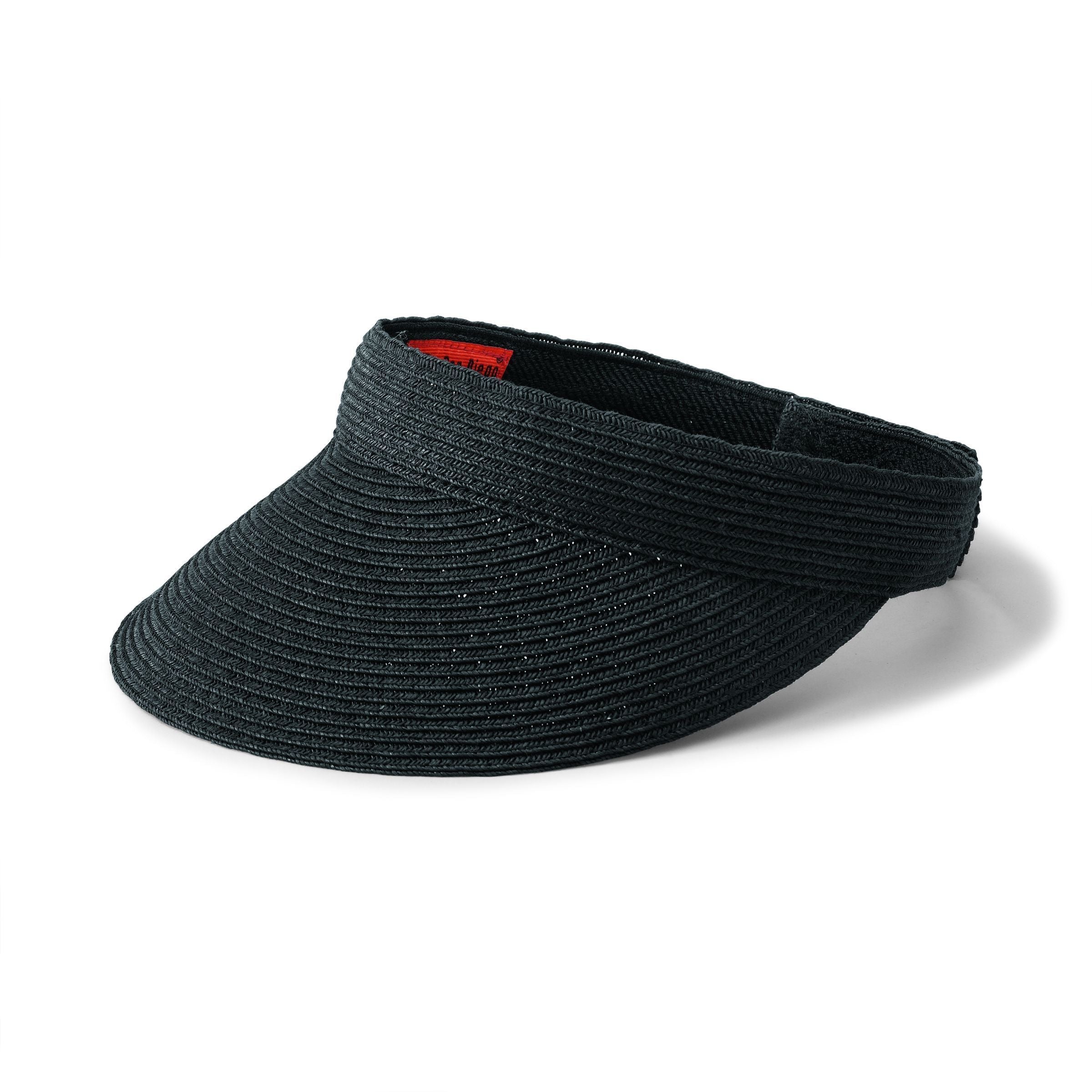 Women's San Diego Hat Company Ultrabraid Small Brim Visor UBV003, Size: One size, Black