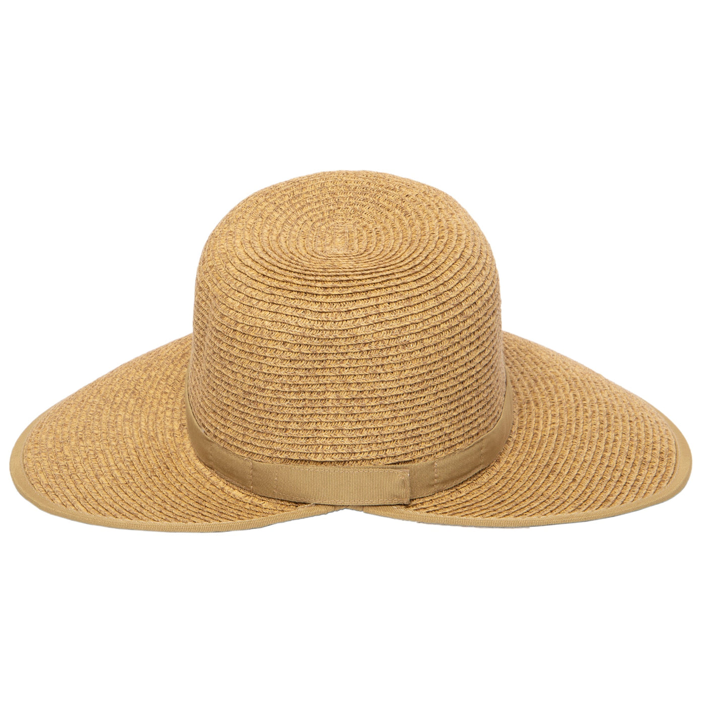 SUN BRIM - Women's Ultrabraid Round Crown Face Saver Sun Hat With Grosgrain Ribbon And Velcro Back Closure