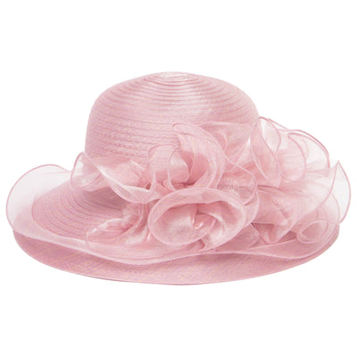 Women's Organza Mesh Dress Hat (DRS1030)-DRESS-San Diego Hat Company