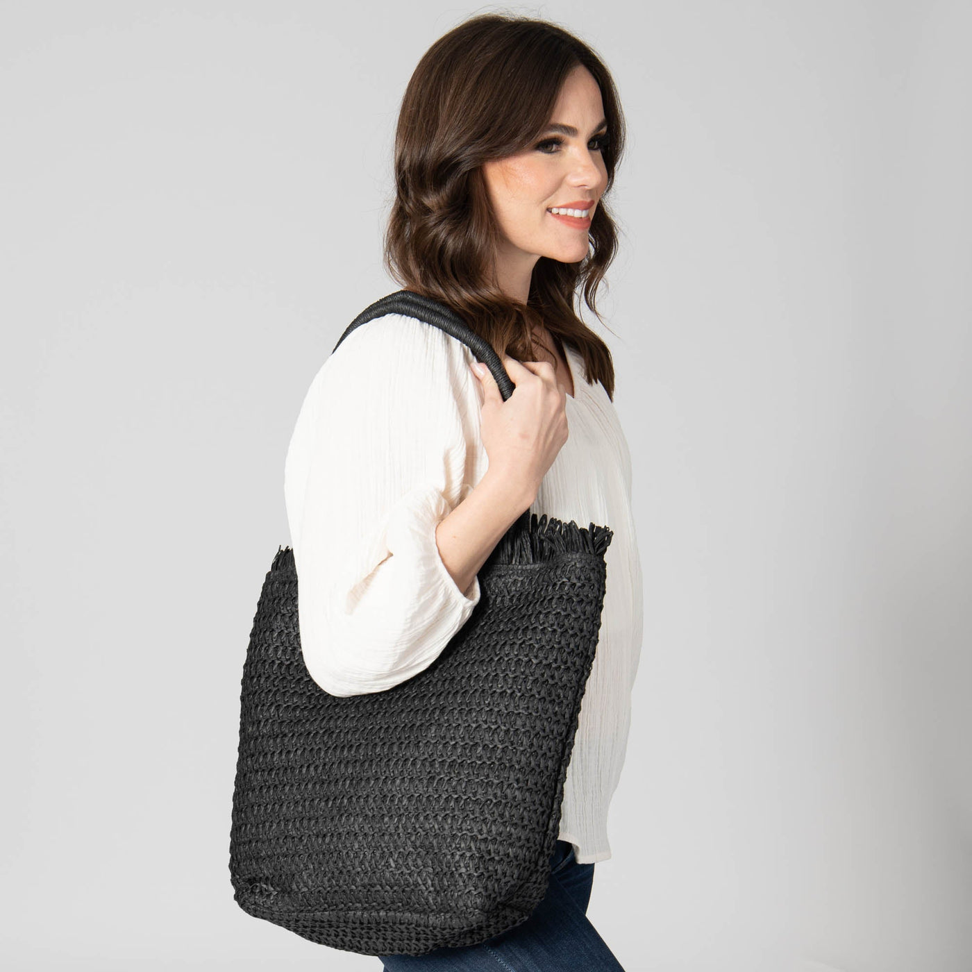 TOTE - Carefree - Paper Crochet Raw Edge Tote