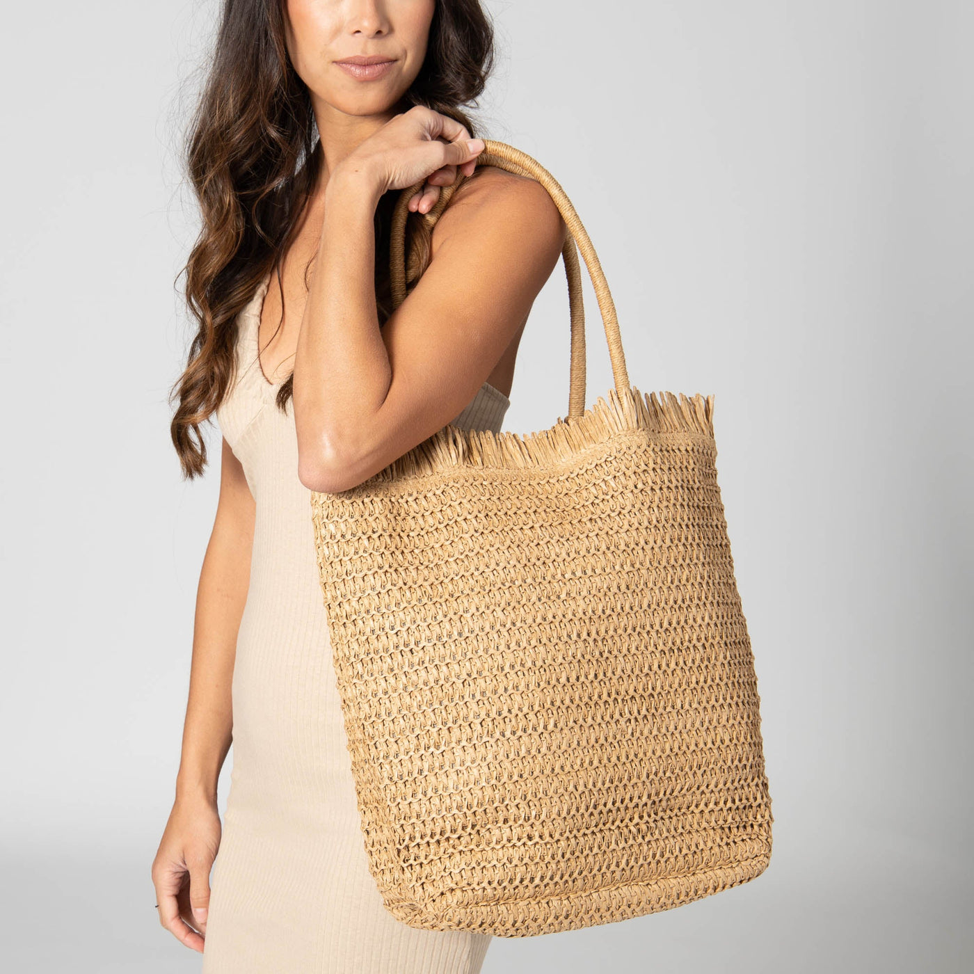 TOTE - Carefree - Paper Crochet Raw Edge Tote