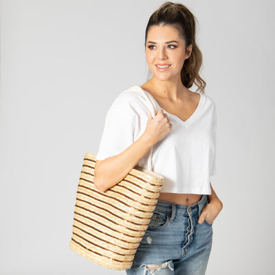 TOTE - Goldie Woven Tote