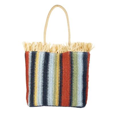 TOTE - Felicity Crochet Tote-Multi