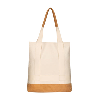 TOTE - Sunnylands - Canvas Tote With Canvas Hat Holder Straps