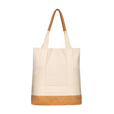 TOTE - Sunnylands - Canvas Tote With Canvas Hat Holder Straps