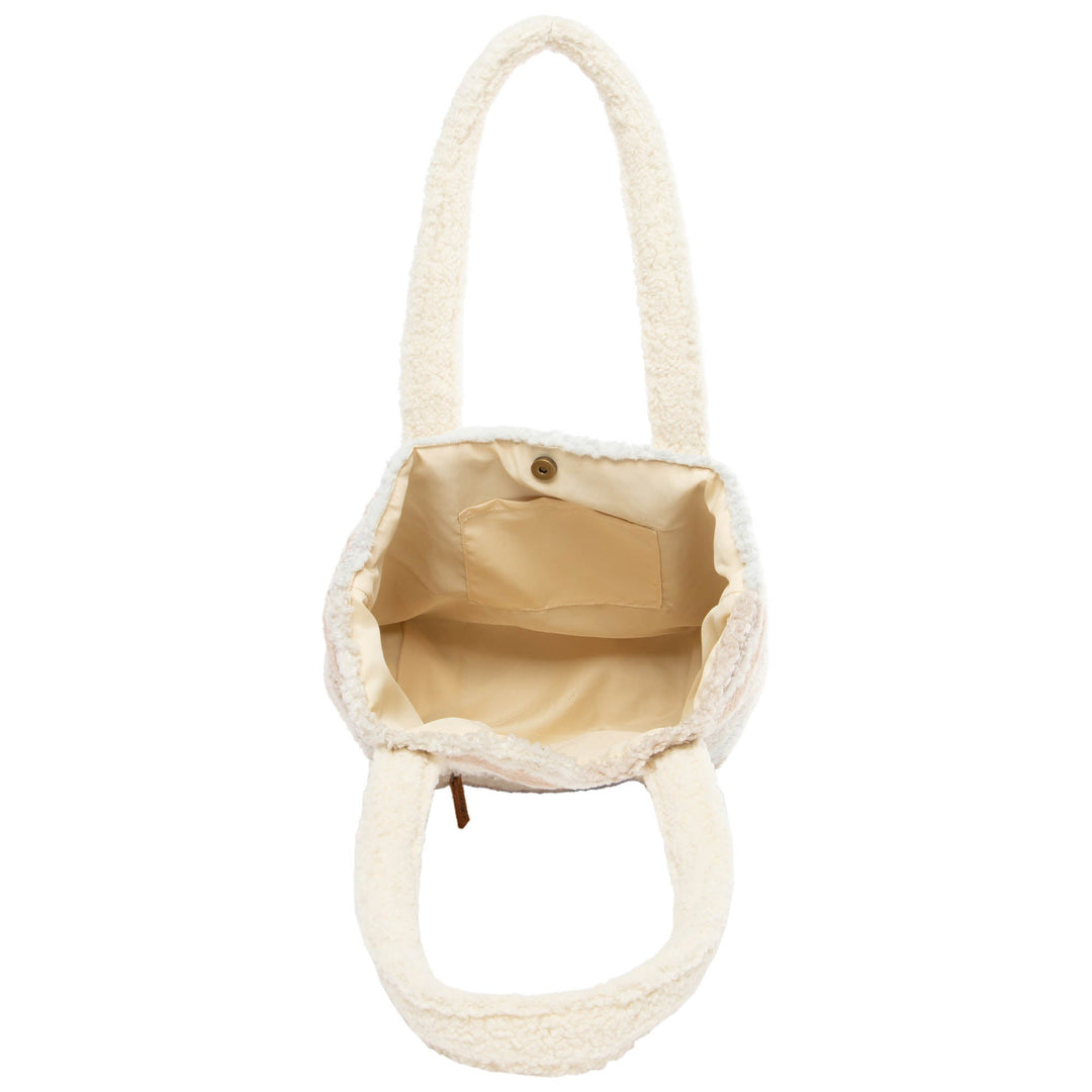 Cuddle Up Faux Shearling Tote – San Diego Hat Company