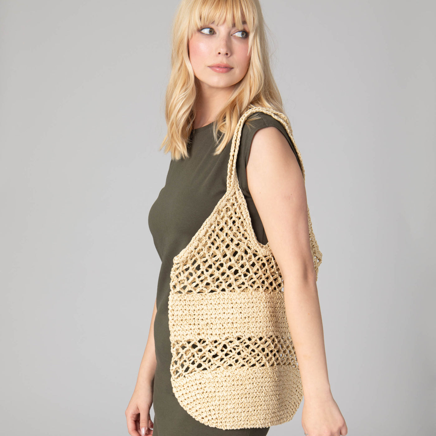 Malta Paper Crochet Bag-TOTE-San Diego Hat Company