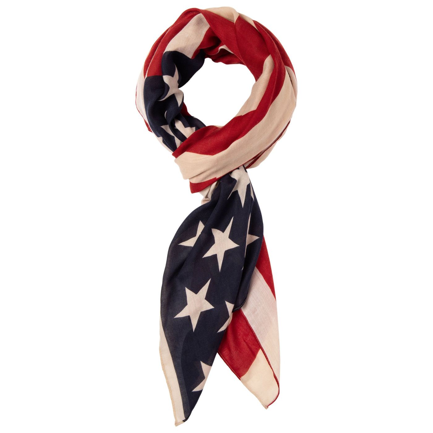 SCARF - Womens BaySky Woven American Flag Scarf (BSS1701)