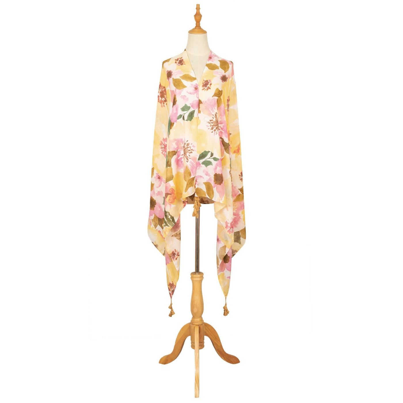 SCARF - Soak Up The Sun - Light Weight Woven Abstract Floral Scarf
