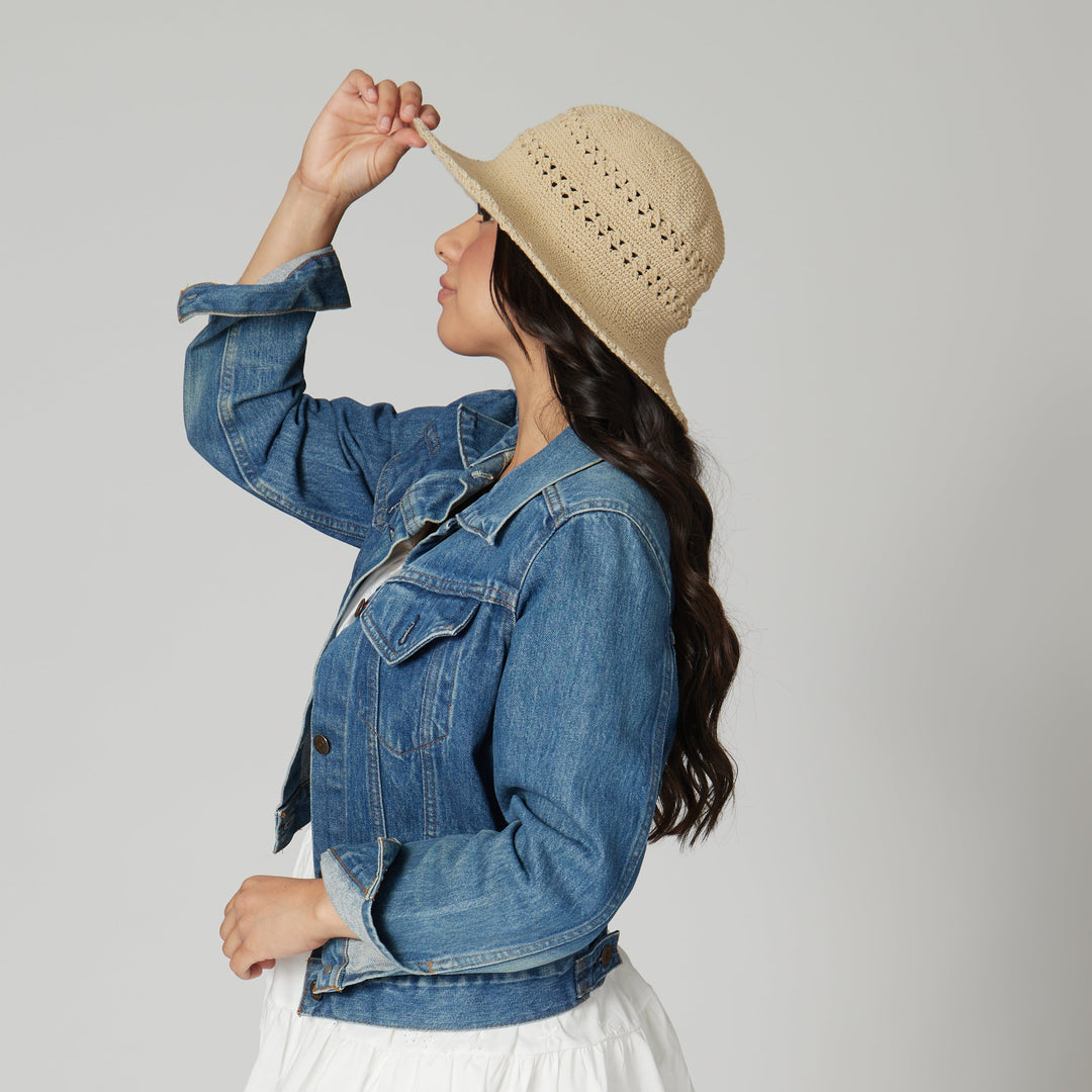 Women's Cotton Crochet Hat Medium Brim – San Diego Hat Company