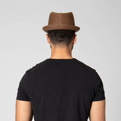 FEDORA - Mens Cut And Sew Waxed Cotton Stingy Brim Fedora