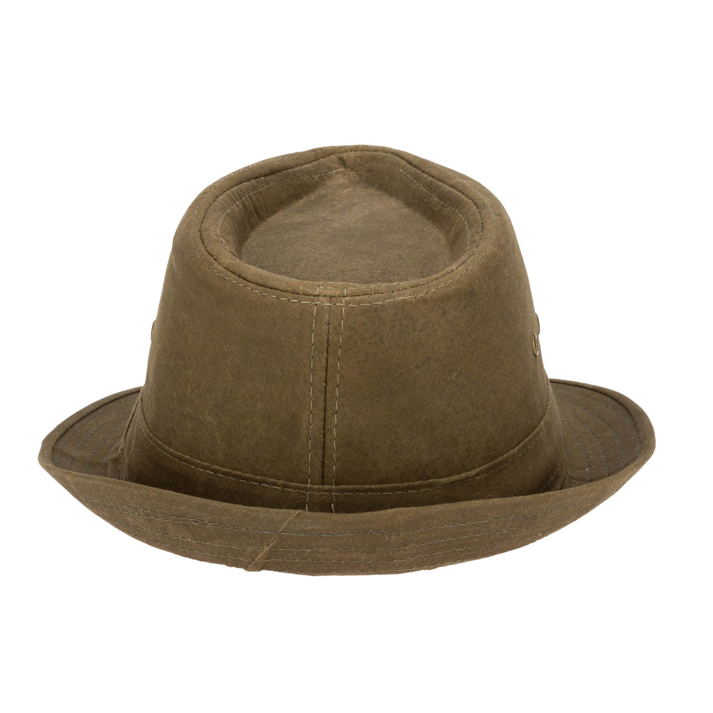 FEDORA - Mens Cut And Sew Waxed Cotton Stingy Brim Fedora