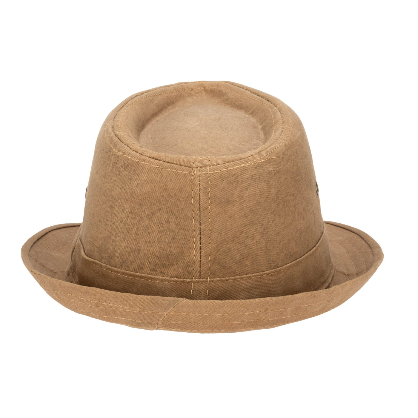 FEDORA - Mens Cut And Sew Waxed Cotton Stingy Brim Fedora