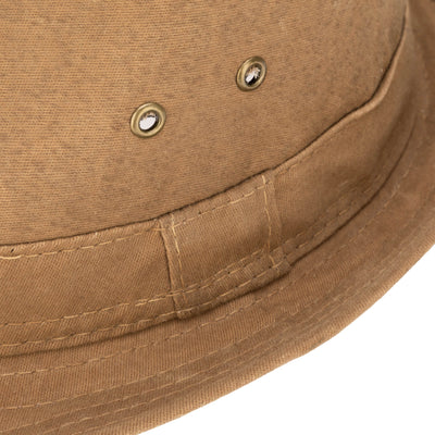 FEDORA - Mens Cut And Sew Waxed Cotton Stingy Brim Fedora