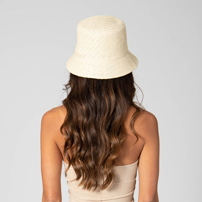 BUCKET - Women's Textured Woven Bucket Hat