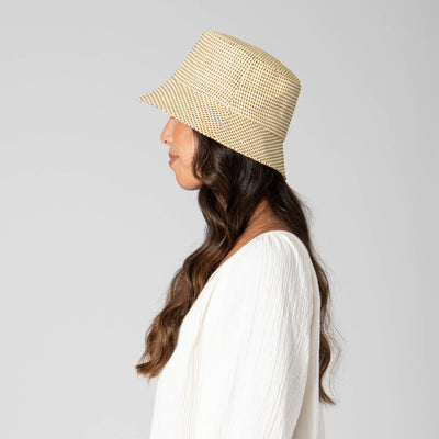 BUCKET - Women's Textured Woven Bucket Hat