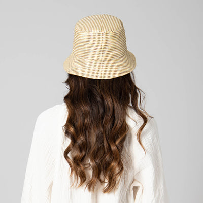 BUCKET - Women's Textured Woven Bucket Hat