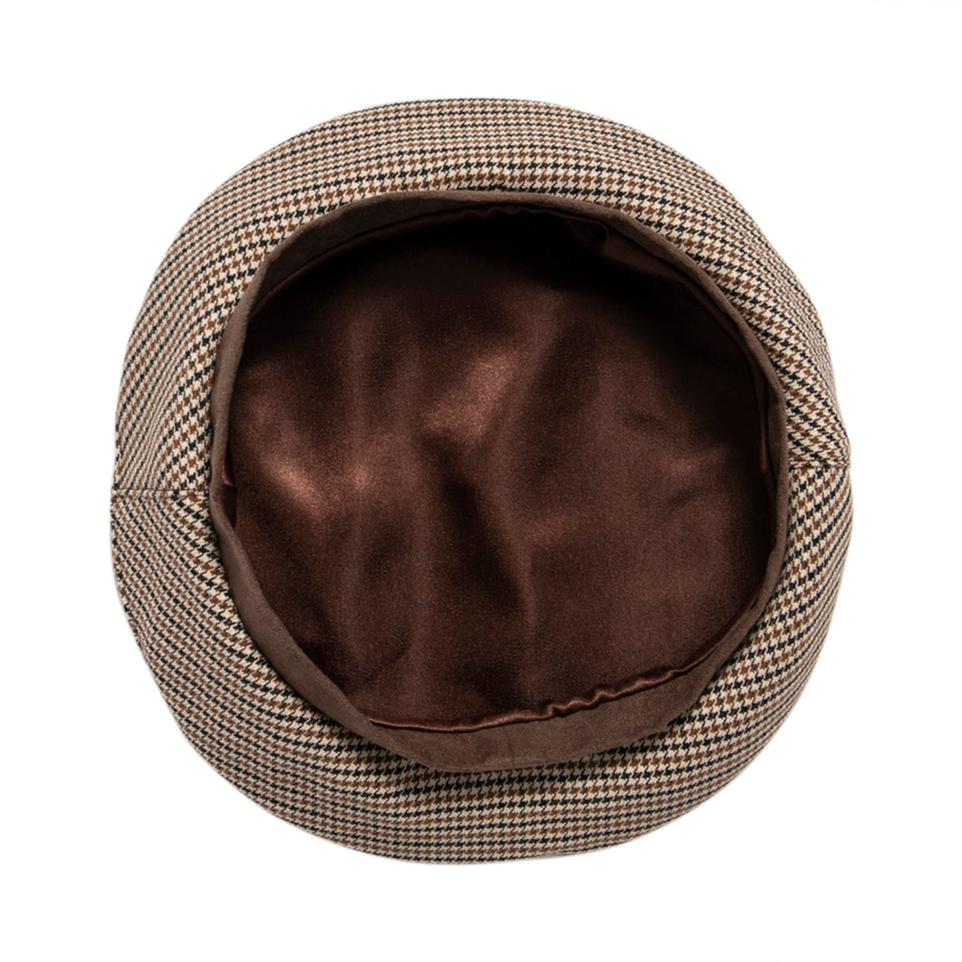BERET - Women's Plaid Beret W/ Faux Suede Band