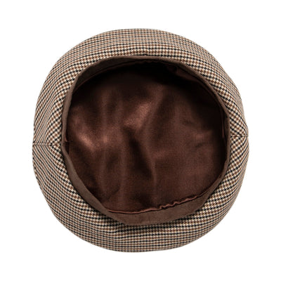 BERET - Women's Plaid Beret W/ Faux Suede Band