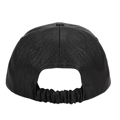 CAP - Women's Faux Leather Ball Cap W/ Elastic