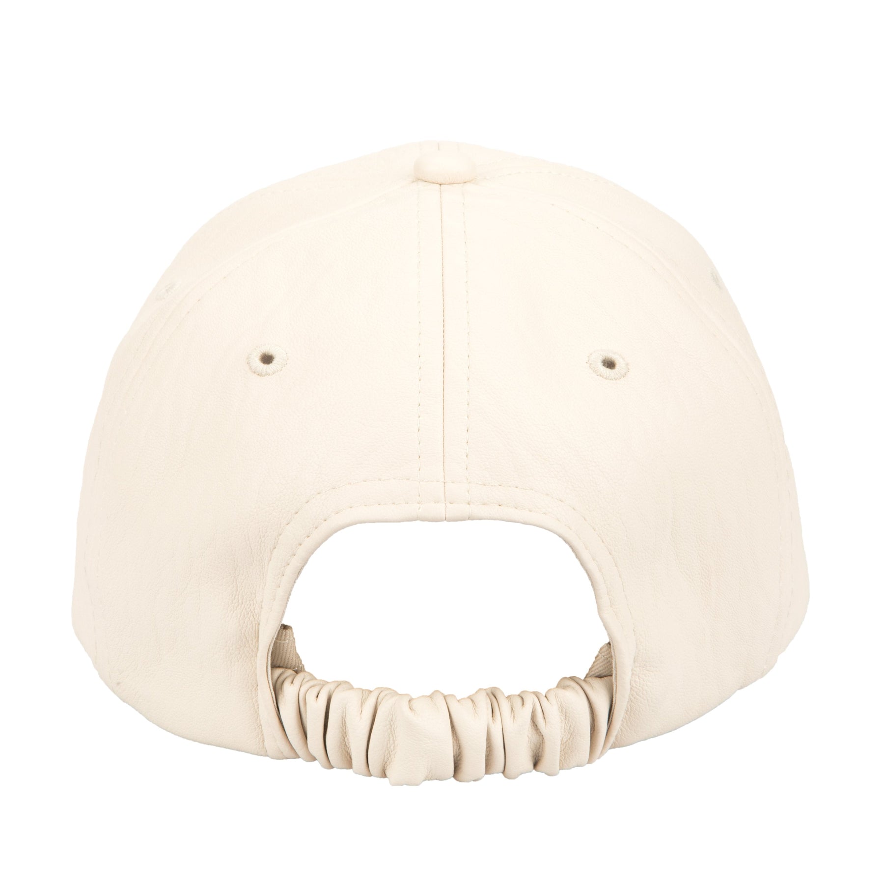 Women's Black Faux Leather Ball Cap with Elastic (CTH1803) – San Women's Black Faux Leather Ball Cap with Elastic (CTH1803) – San
