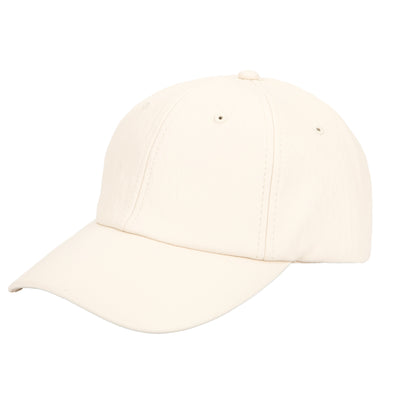 CAP - Women's Faux Leather Ball Cap W/ Elastic