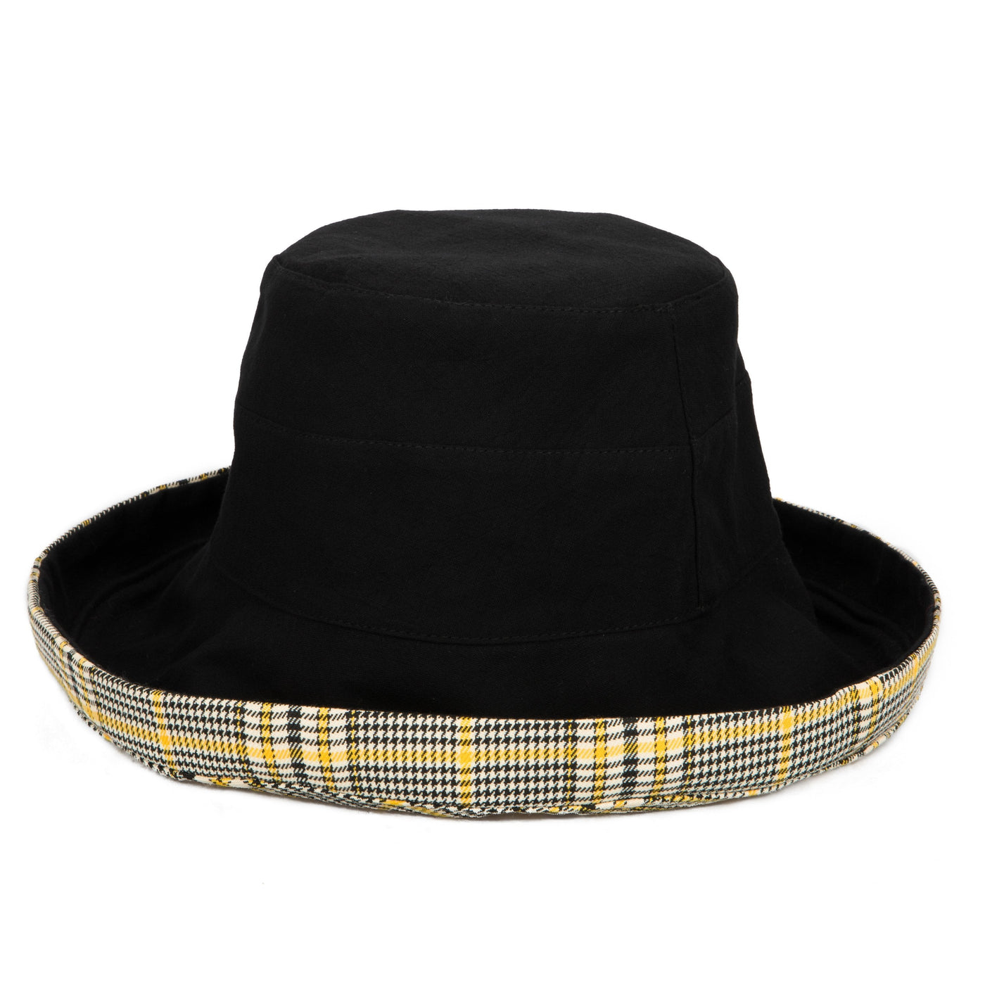 BUCKET - Women's Reversible Cut & Sew Plaid Kettle Brim Hat