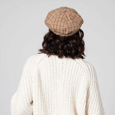CAP - Women's Panel Baker Boy Cap W/Stetch Back