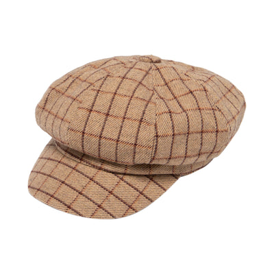 CAP - Women's Panel Baker Boy Cap W/Stetch Back