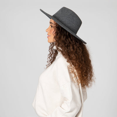 FEDORA - Women's Faux Felt Wide Brim Fedora