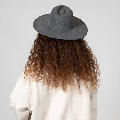 FEDORA - Women's Faux Felt Wide Brim Fedora