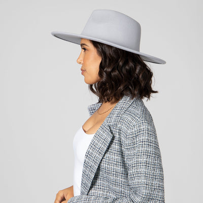 FEDORA - Women's Faux Felt Wide Brim Fedora