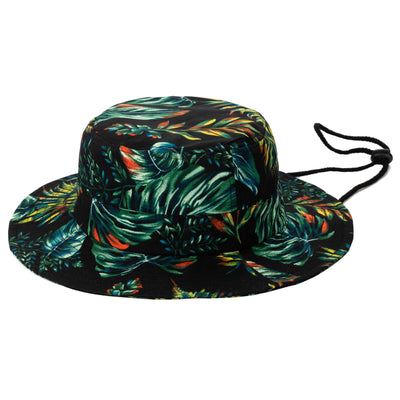 BUCKET - Women's Novelty Pattern Fisherman Bucket With Adjustable Chin Cord