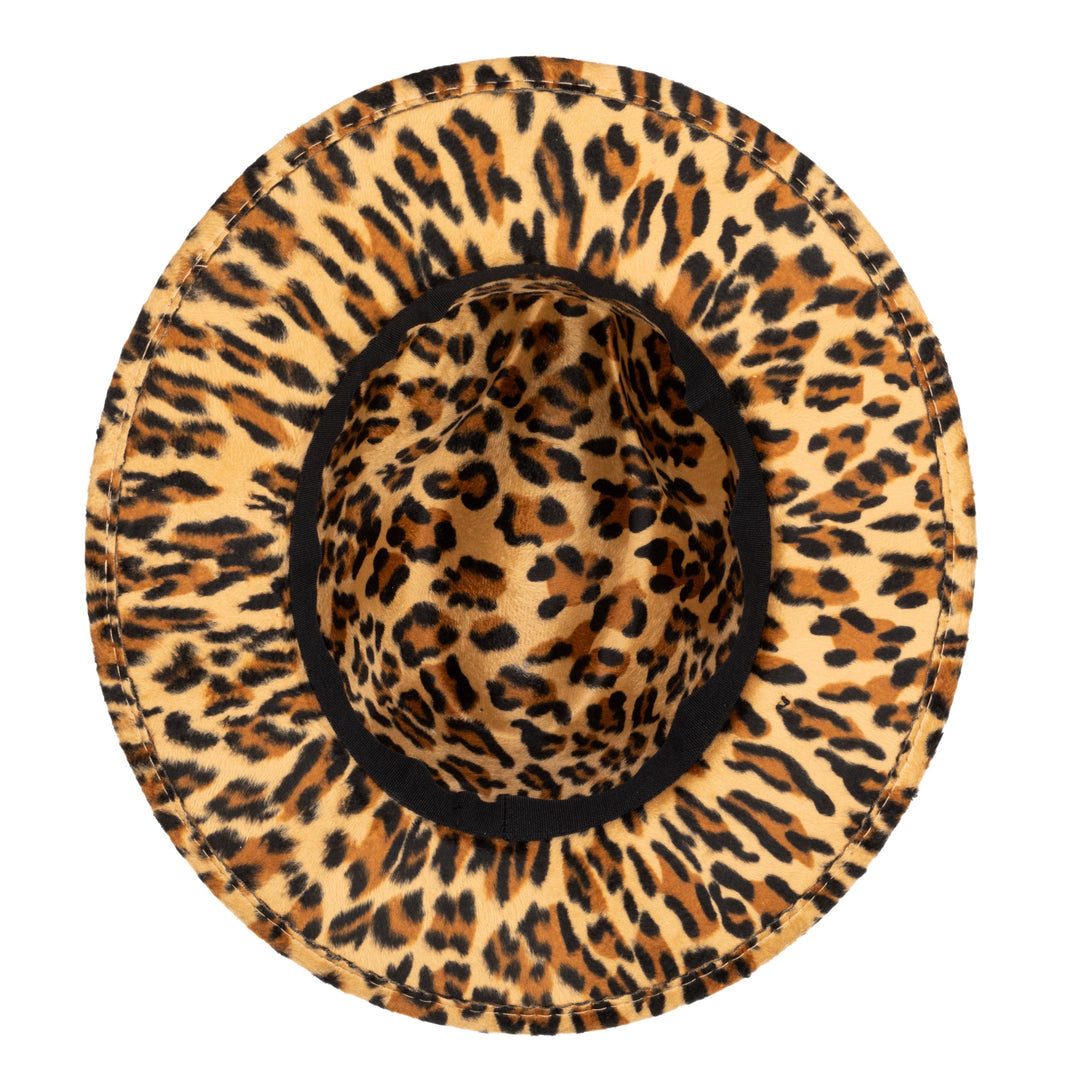 Faux Felt Leopard Print Fedora – San Diego Hat Company