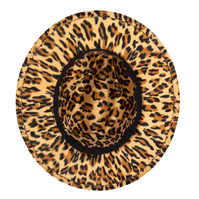 FEDORA - Faux Felt Leopard Print Fedora