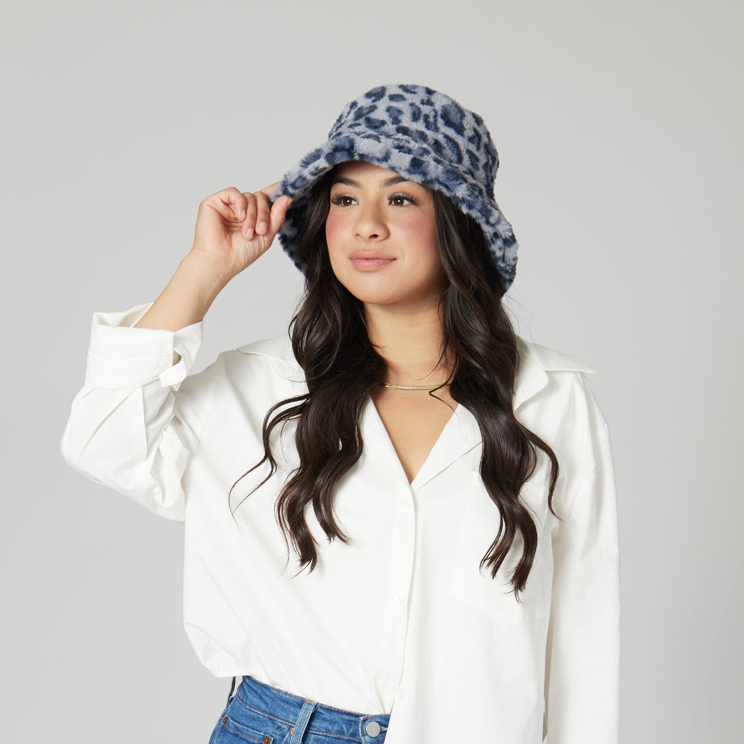 Roxie - 6 Panel Bucket Hat with Leopard Pattern – San Diego