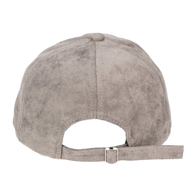 Grey faux suede cap outlet
