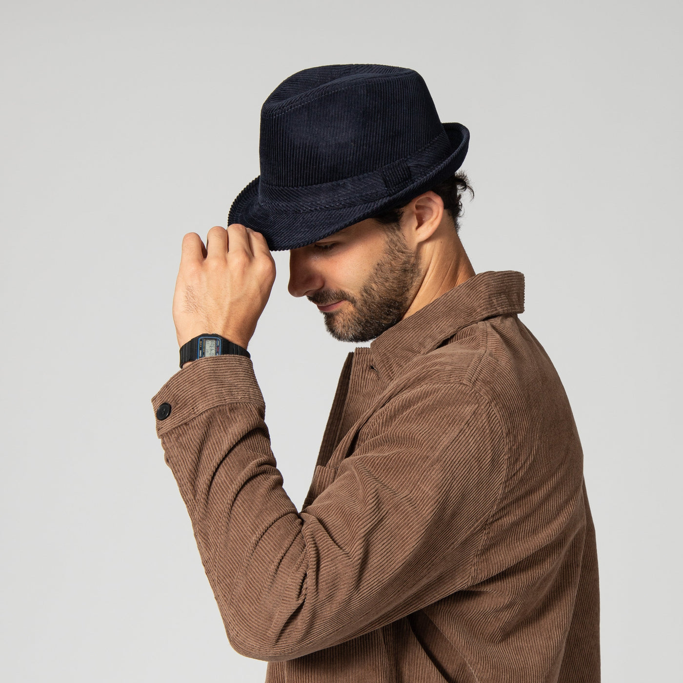 FEDORA - Men's Cut And Sew Corduroy Fedora