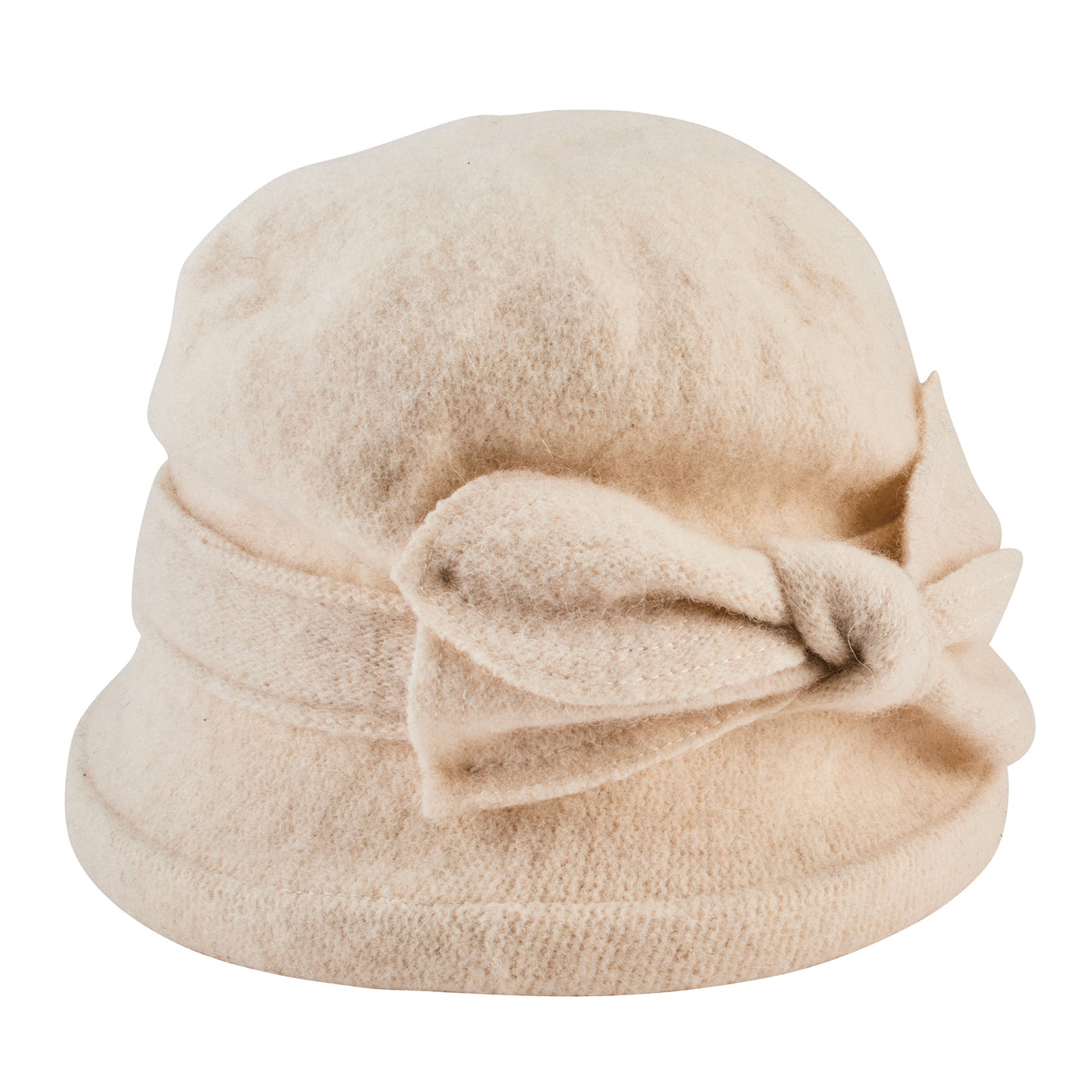 CLOCHE - Women's Soft Knit Cloche With Bow