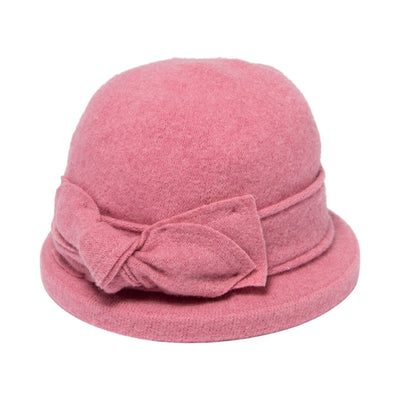 CLOCHE - Women's Soft Knit Cloche With Bow