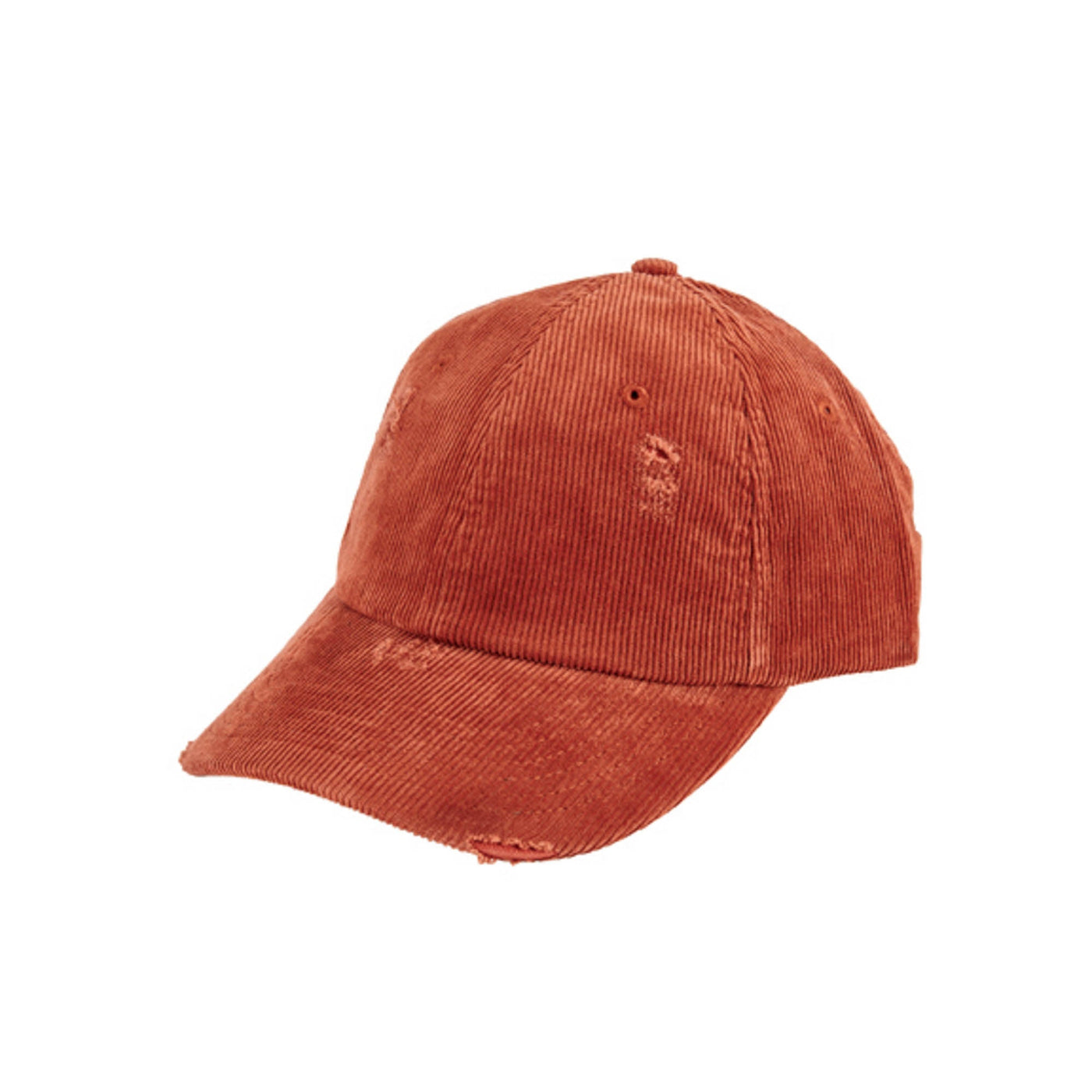 Distressed Corduroy Ball Cap with Adjustable Back Slider-CAP-San Diego Hat Company