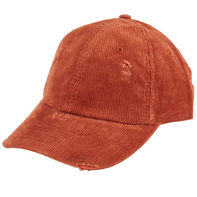 CAP - Distressed Cord Ball Cap (CTH8155)