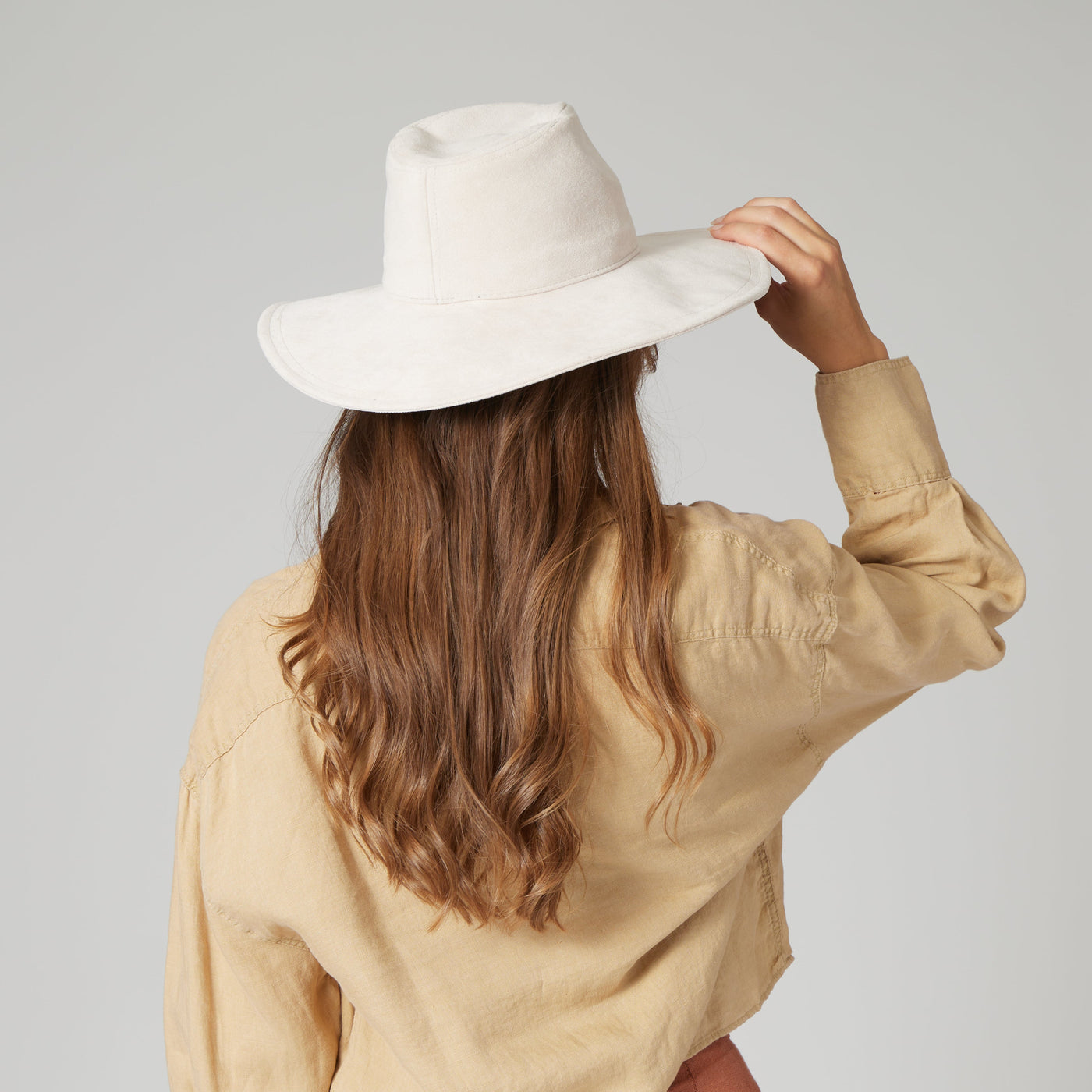 FEDORA - Pioneer - Cut & Sew Faux Suede Fedora