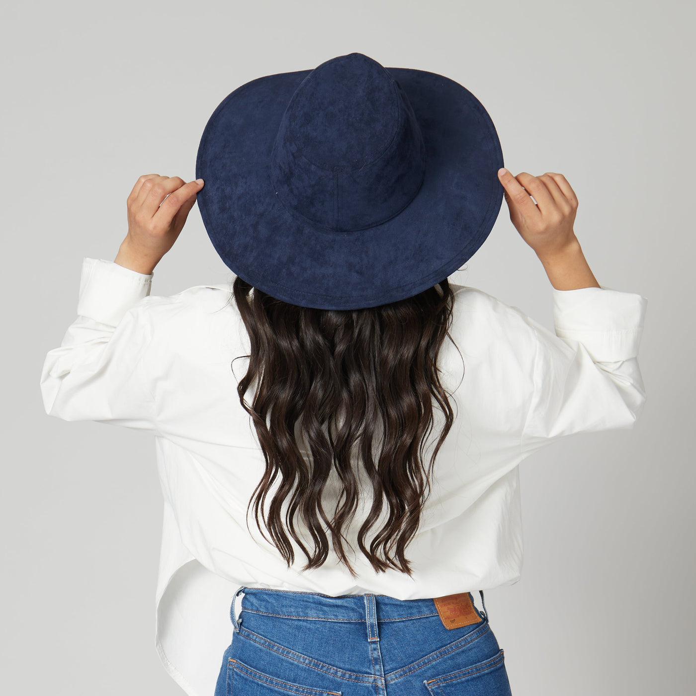 FEDORA - Pioneer - Cut & Sew Faux Suede Fedora