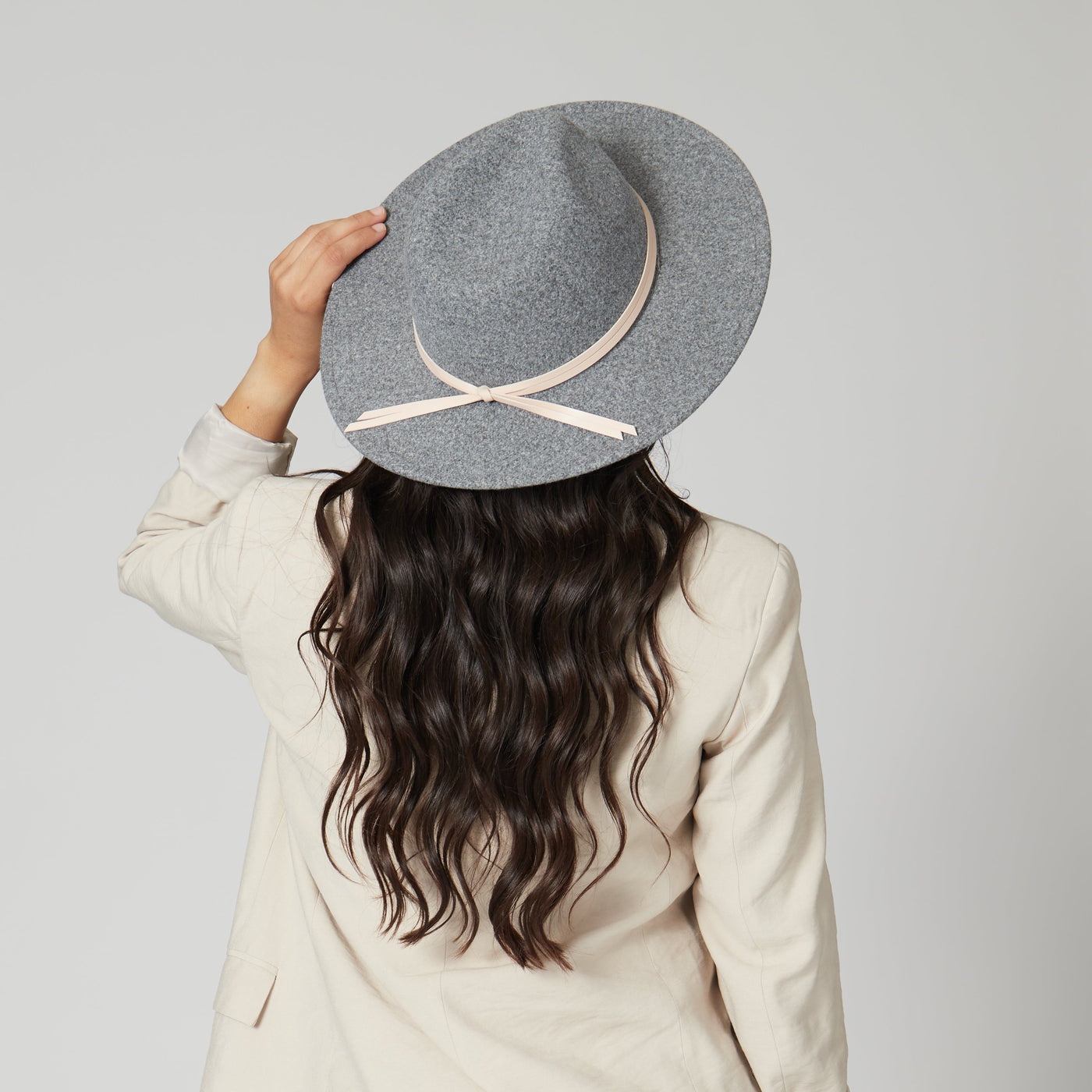 FEDORA - Women's Faux Felt Fedora With Leather Band