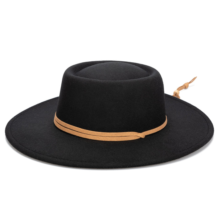 Felt boater hat top